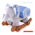 Double Function Wooden Rocking Animal-Elephant Rocker with Safeguard